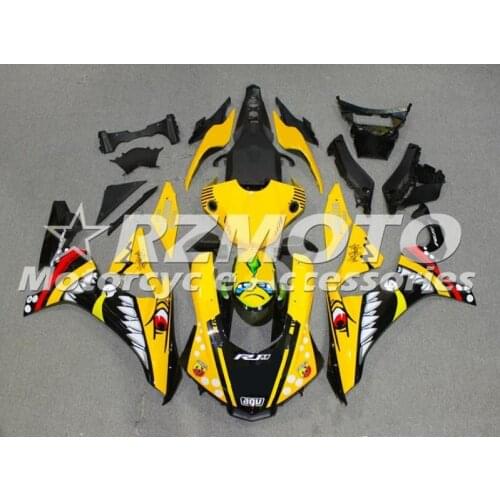 Injection Mold ) New ABS Full Fairings Kit fit for YAMAHA YZF-R1 2015 2016 15 16 r1 Shark yellow