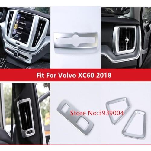 For Volvo XC60 2018 Matte Silver ABS Chrome Car All Kinds of Interior Accessories Cover Trims Car Styling free shipping