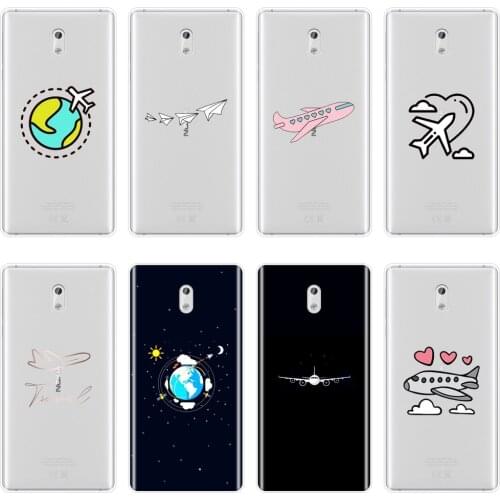 TPU Airplane Star Travel Flying Cloud Cute Soft Silicone Phone Case For Nokia 8 6 5 3 2 1 Back Cover For Nokia X6 7 Plus Case