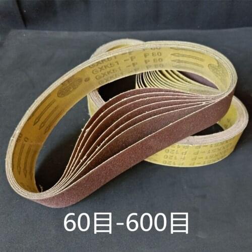 New 10pcs 686*50mm Abrasive Sanding Belt 2"*27" P60 - P800 for Wood Soft Metal Grinding Polishing