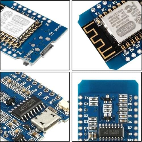 ESP8266 ESP-12 ESP-12F ESP-12E CH340G CH340 V2 USB for WeMos D1 Mini WIFI Development Board D1 Mini NodeMCU Lua IOT Board 3.3V