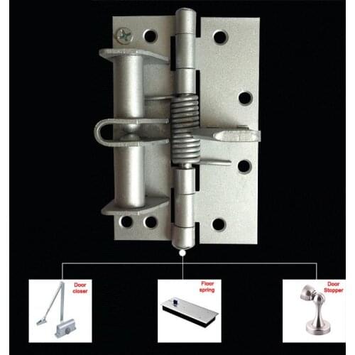 Spring Hinge for Automatic Self Closing Doors with 8 Screws Multifunctional Door Closing Hinge STTA889