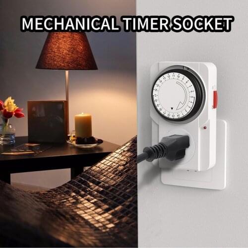 110~250V 16A Kitchen Timer Socket 24 Hours Cycle Timer EU/UK/AU Plug Charging Protection Timer Switch Kitchen Household Gadgets