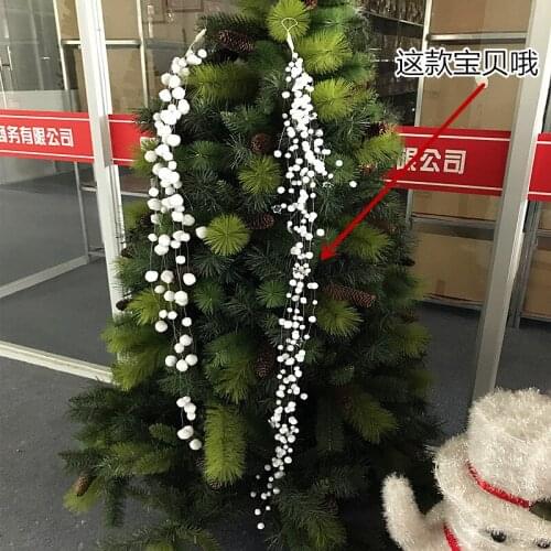 Christmas gifts Christmas ornaments window wedding wedding shopping mall supermarket scene layout 1.2 meters long cotton