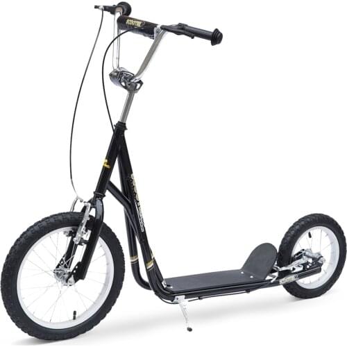 HOMCOM Scooter Scooter Monopatin with handlebar for kids and adults with brakes 125x58x92-100cm load Max. 100 kg