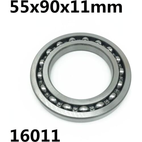 1PCS 16011-Open 55x90x11 mm deep groove ball bearing 16011