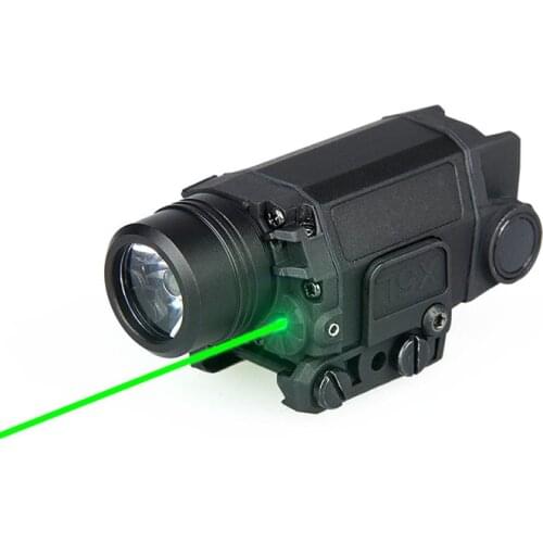 Tactical airsoft accessories weapon LED flashlight with green laser pistol air gun light for outdoor GZ15-0095