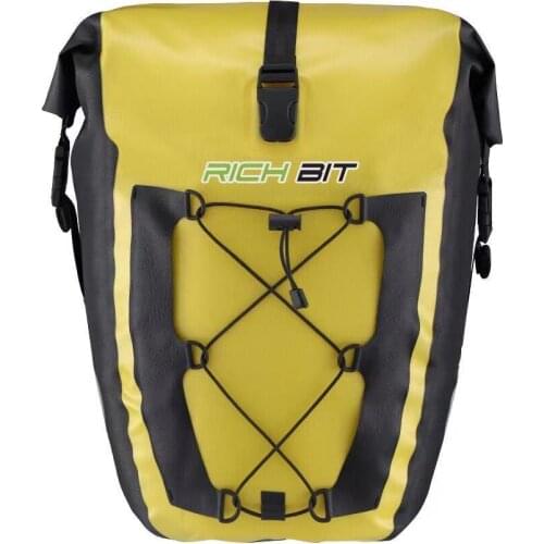 RICH BIT Waterproof Bike Bag Rainproof E-bike Bag Large Capacity Mountain Bike Rear Bag Frame Leather MTB Bicycle Accessories