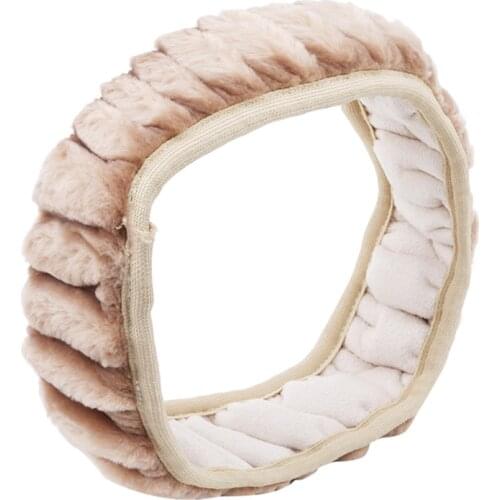 High Quality Solid Without Inner Ring Steering Wheel Covers Car Plush Soft Steering Wheel Cover Car Interior Supplies