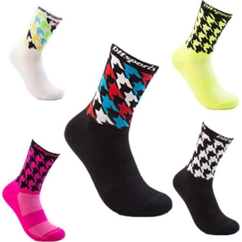 DH SPORTS High Quality Professional Cycling Socks Breathable Outdoor Exercise Sports Socks Compression Athletic Riding Socks