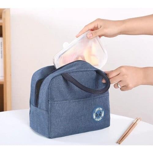 1 PCS Womens lunch box bag fashion insulated insulated food picnic lunch bag girl man tote bag camping bag bento food bag