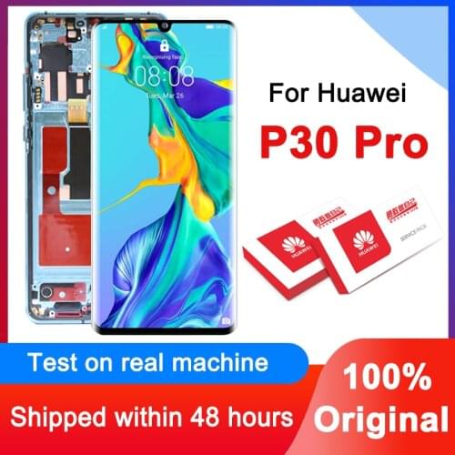 100% Original 6.47" Display Replacement For Huawei P30 Pro LCD Touch Screen Digitizer Assembly For VOG-L29 VOG-L09 VOG-L04 Model