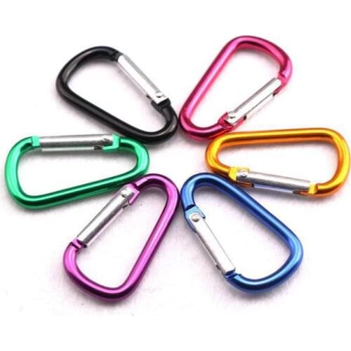 3000pcs Outdoor Sports Aluminium Alloy Safety Buckle Hiking multi tool Climbing Button Hook type D Carabiner Gifts