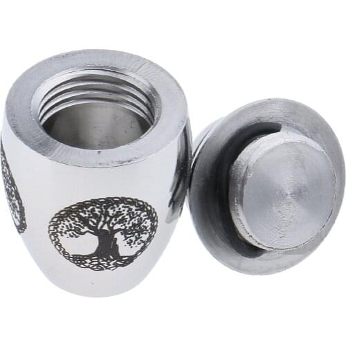 3x Small Memorial Cremation Ashes Vial Urn Keepsake Feather Jar Vial Funeral