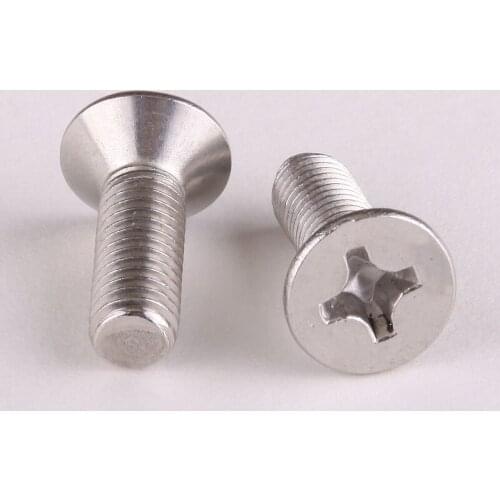 5PCS 304 stainless steel countersunk head Phillips screws / Phillips flat-head screws M4 * 60