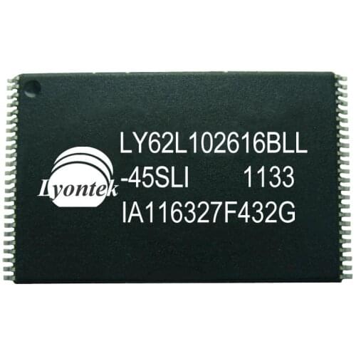 5pcs New Original LY62L102616BLL-45SLI 16M High Speed SRAM 2M x 8 / 1M x 16 TSOPI(48) 45ns 2.7 to 3.6V -40 ~ 85°C