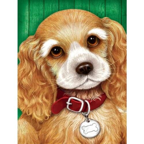 5D Square Diamond Painting Cross Stitch Of Diamond Embroidery 3D Full round diamond mosaic Animal pet Dog Decoration gifts