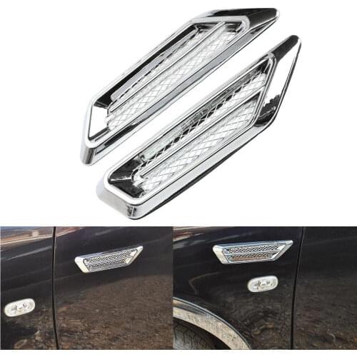 Car Shark Gills Simulation Air Outlet Side Air Outlet Hood Decoration Air Inlet False Air Outlet Sticker Refit Supplies