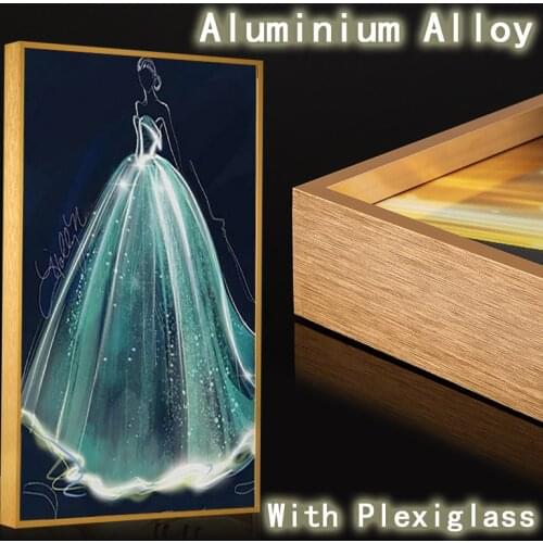 DIY modern Aluminum Frame for canvas diamond painting custom painting factory provides diy Art frame art crafts home decor