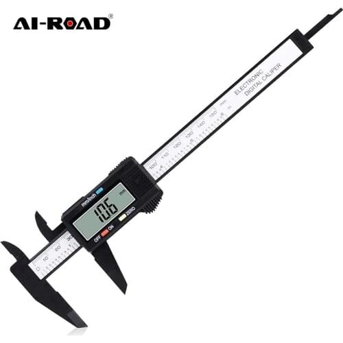 0-150mm Electronic Digital Vernier Caliper Carbon Fiber Vernier Caliper Gauge Micrometer Hand Measuring Tool Hand Tool Set