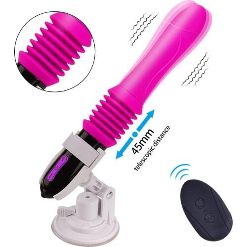 Hand-Free Thrusting Dildo Vibrator Automatic G Spot Vibrator With Suction Cup Sex Toy For Women Sex Fun Anal Vibrator For Orgasm