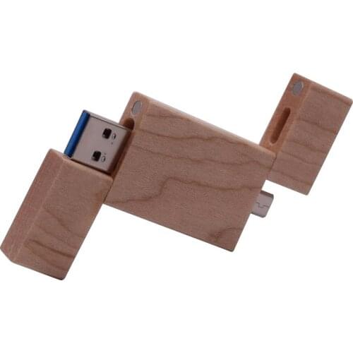 Maple Wooden OTG Usb Flash Drive 128GB Usb 3.0 Pendrive 64GB 32GB High Speed Memory Stick Pen Drive 8GB (Over 10pcs Free Logo)