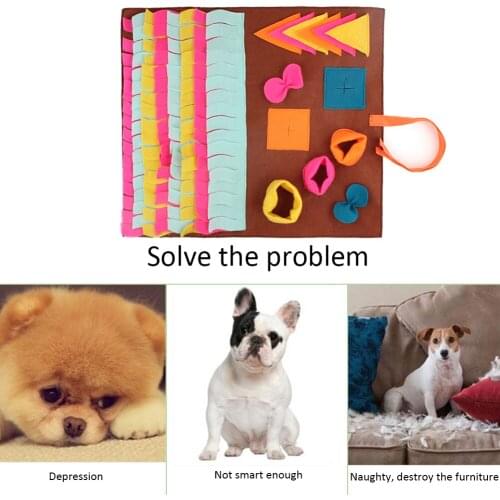 Pet Training Mats Dog feeding pad sniffing pad Detachable Stitching Dog Sniffing Mat Feeding Mats Training Mat Nosework Blanket