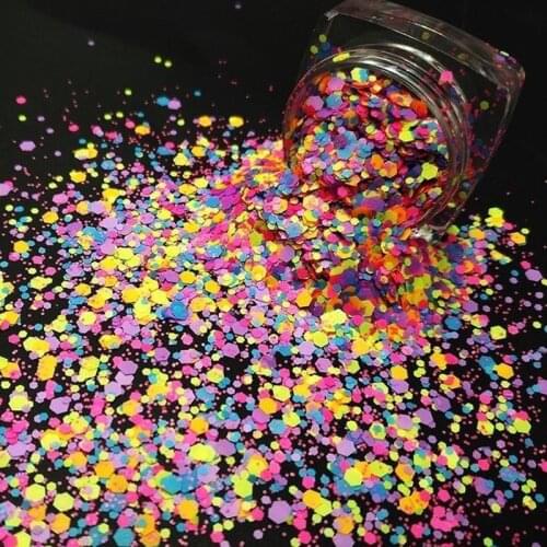 Colorful Sequins for Nails 3D DIY Nail Glitter Flakes Slice Nail Art Decorations for Manicure Nail Supplies For Professionals
