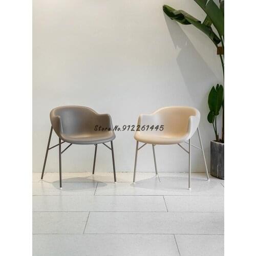 Nordic coffee shop creative chair simple modern home minimalist dining chair designer makeup chair net red stool