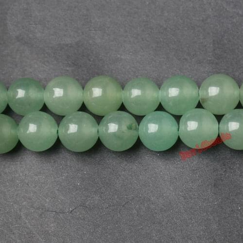 Factory price Natural Stone Green Aventurine Round Loose Beads 16" Strand 6 8 10 12 MM Pick Size For Jewelry Making