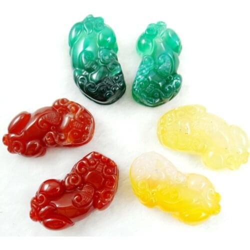 Natural stone Turquoises Quartz Crystal Dark Red yellow green Chalcedony stone troops pendant for diy Jewelry making necklace