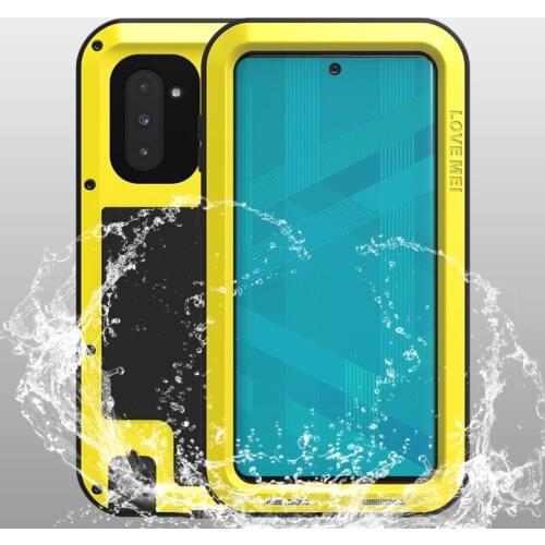 Original Love Mei Powerful Case For Samsung Galaxy Note 10 /Galaxy Note 10 Pro Shockproof Metal Aluminum Case Cover + Package