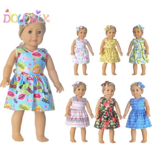 Girls Gift American Doll Clothes Outfit For 18 Inch American and 43cm New Baby Doll Our Generation Dolls Garment