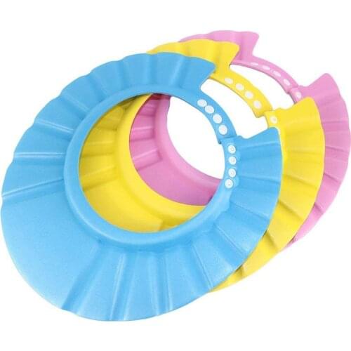 Adjustable Baby Bath Cap EVA Visor Safe Shampoo Shower Bathing Waterproof Protection Hat