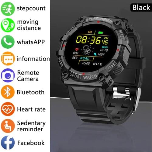 LIGE New Smart Watch Fitness Color Screen Smart Sport Bracelet Activity Running Tracker Heart Rate For Men Women smartwatch+Box