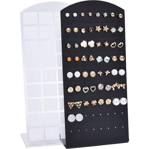 24/48/72 Holes Earring Jewelry Display Holder Rack Stand Showcase Organizer Shelf Mould Multi-layer Stud Earrings Storage Rack