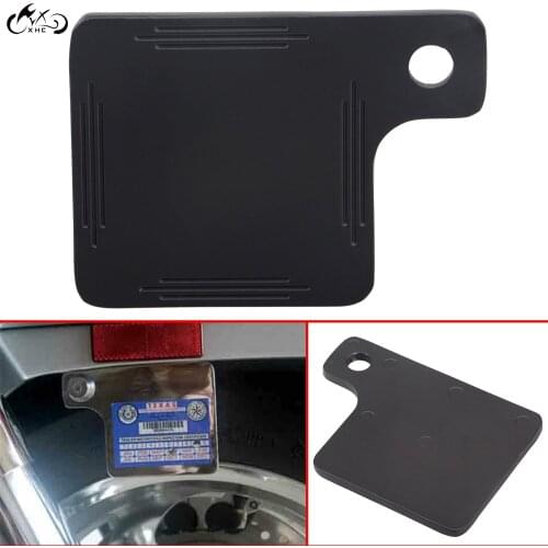 Universal Motor Black Inspection Tag Sticker Renewal Holder Plate For Harley Dyna Softail Fatboy Electra Glide FLHR Sportster