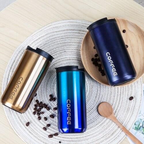 Stainless Steel Vacuum Portable Mini Gradient Coffee Vacuum Cup Wholesale Gift Custom