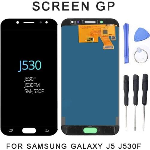 Repairment Touch Screen Panel With Tools Suitable For Samsung Galaxy J5 J530F 2017 Replacement Digitizer LCD Touch Screen Black
