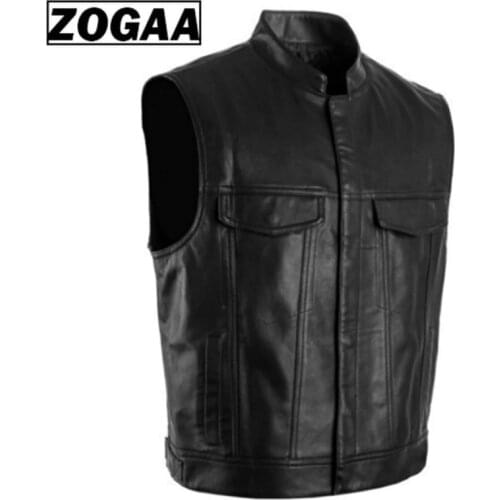 ZOGAA Men's Leather Vests