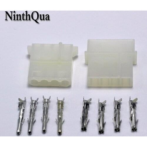 100sets ATX / EPS Molex 5.08mm 4p Pin Male and female Power Connector Housing + Terminals for PC