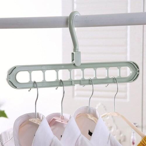 2PCS Magic Multi-port Support Hangers for Clothes Drying Rack Multifunction Plastic Clothes Rack Drying Hanger Storage Hangers