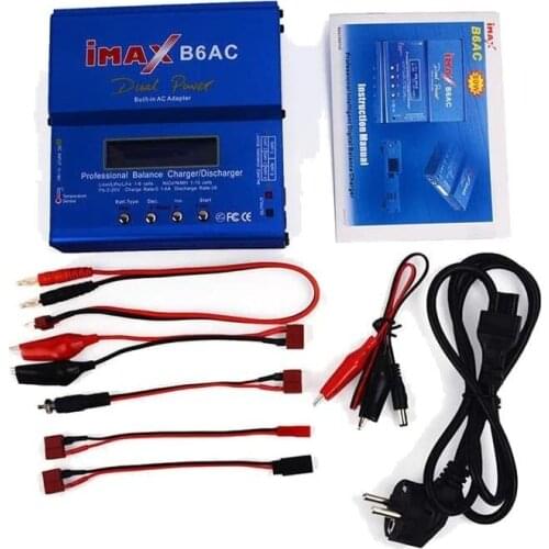 2 PCS iMax B6AC 80W RC LiPo Li-ion LiFe NiCd NiMH Pb Battery Balance Charger 80W EU Plug