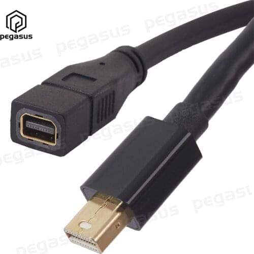 0.3m Mini DP Computer Mini DP Male to Female Test Extension Cable Mini Displayport HD Gold-Plated Data Cable