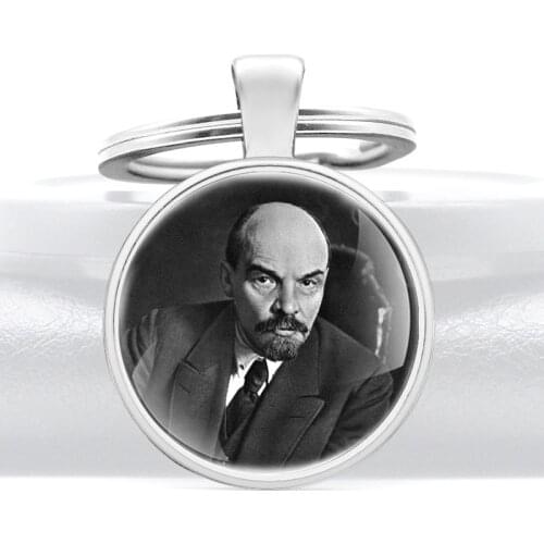 Great Soviet Communism Влади́мир Ильи́ч Улья́нов Vladimir Ilyich Ulyanov Lenin Ле́нин Keychain Classic Men Women Key Rings