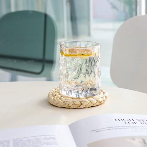 Handmade Whiskey Cup Cute Small Creative Glass Coffee Cup Simple 250ml Nordic Kitchen Dining Bar Copas De Vino Home Garden EB5BL