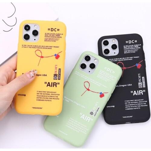 Fit For iPhone 11 12 Pro Max 6 7 8 Plus X XS XR Fashion Creative Mobile Phone Case Colorful Matte Soft Silicone Potective Cover