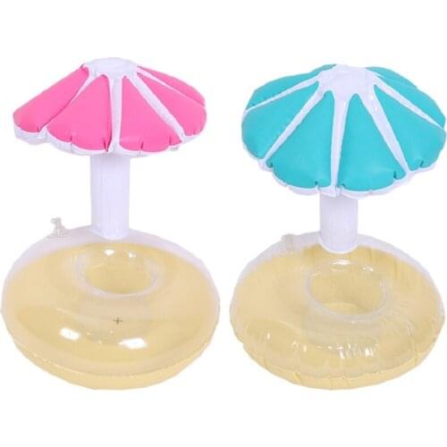 Fun Party Acces Inflatable Drink Beer Holder Donut Cherry Cup Holder for Pool Float Swimming Ring Beverage Holder Water