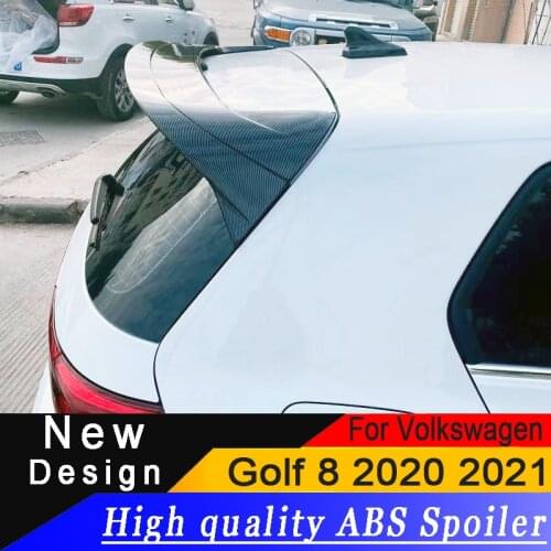 For Volkswagen Golf 8 Mk8 2020 2021 ABS Brand New Spoiler Suitable for VW Golf VIII ordinary models Rear Roof wing