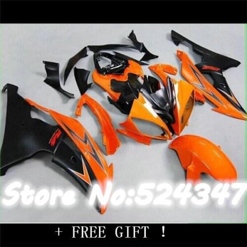 Road motorcycle body fairings kit for 2003 YZFR6 2004 2005 YZF R6 03 04 05 YZFR600 orange black fairing bodywork part